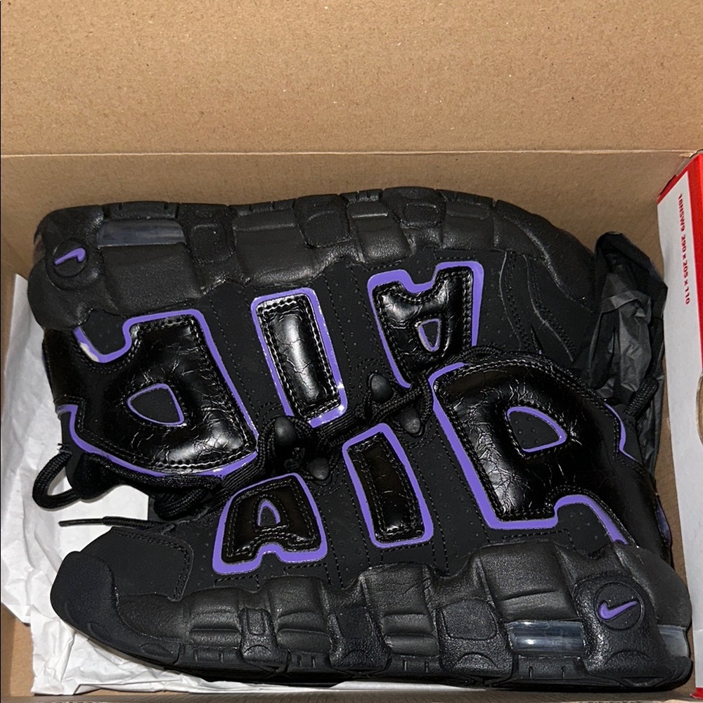 Black and Purple Nike Air Sneakers